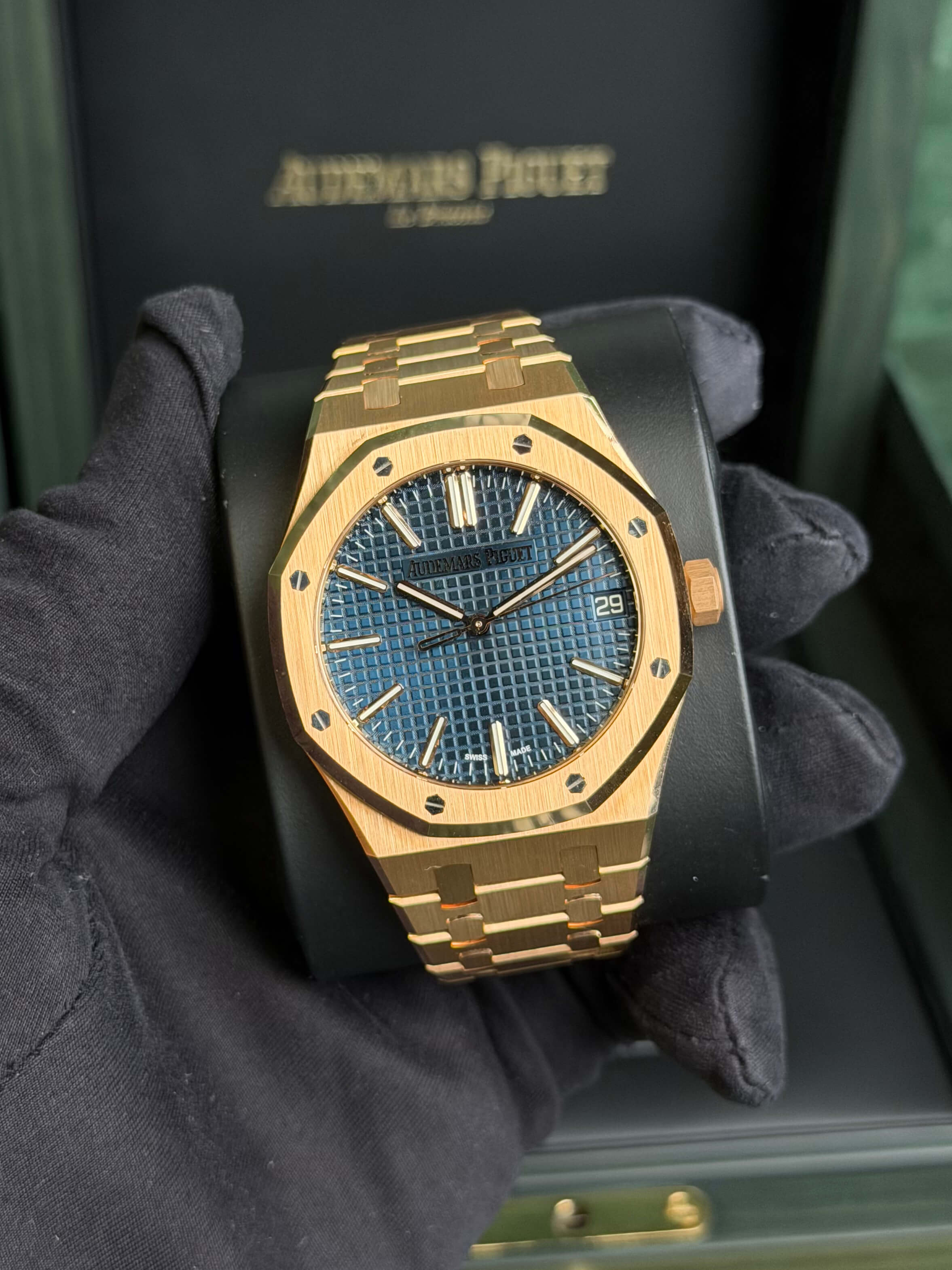Audemars Piguet Royal Oak Selfwinding 50th Anniversary 15510OR.OO.1320OR.03 Full Set Unpolished