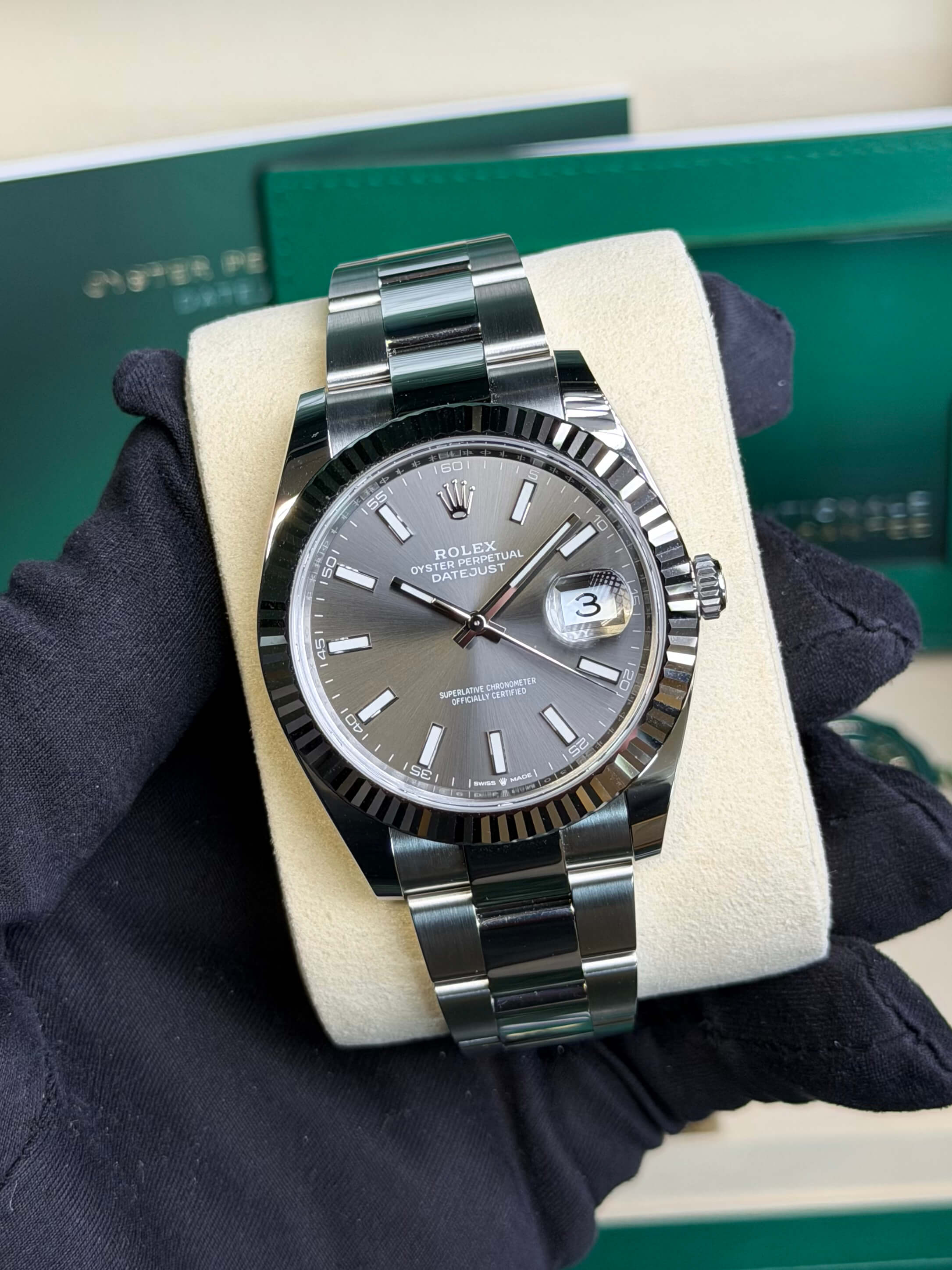 Rolex 126334 Datejust 41 Oyster Dark Rhodium 2025
