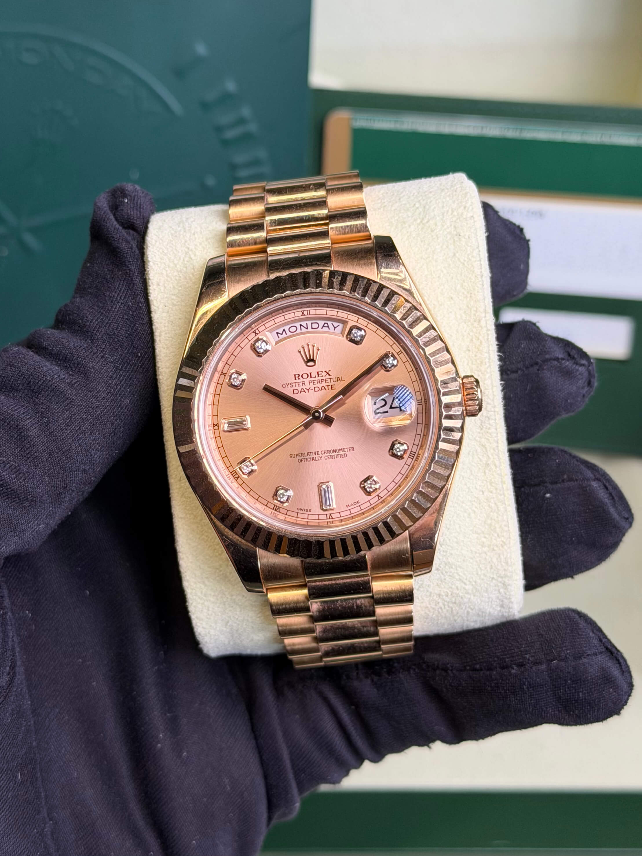 Rolex Day-Date II 41 218235 Pink Diamond 2012 