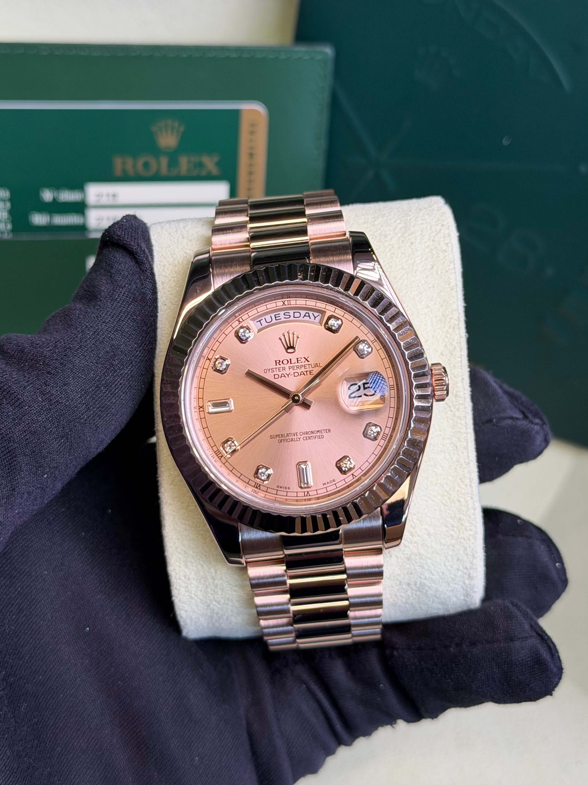Rolex Day-Date II 41 218235 Pink Diamond 2012