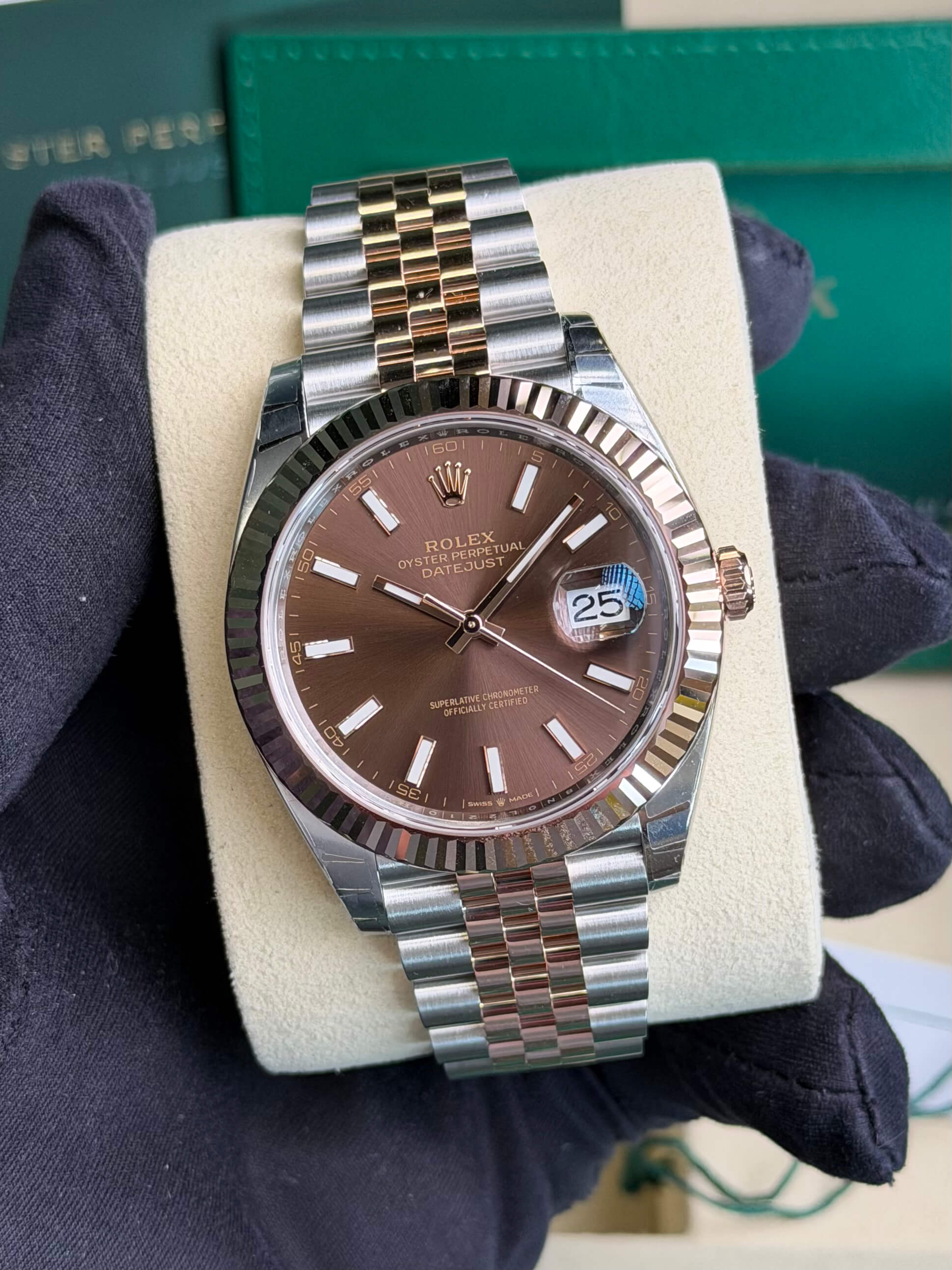Rolex 126331 Datejust 41 Jubilee Chocolate 2025 Unworn Full Stickerd