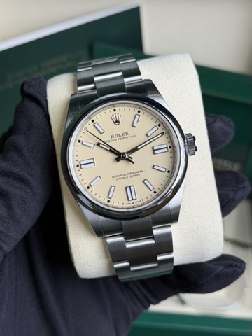 Rolex 134300-0007 Oyster Perpetual 41 Stainless Steel /  Beige 