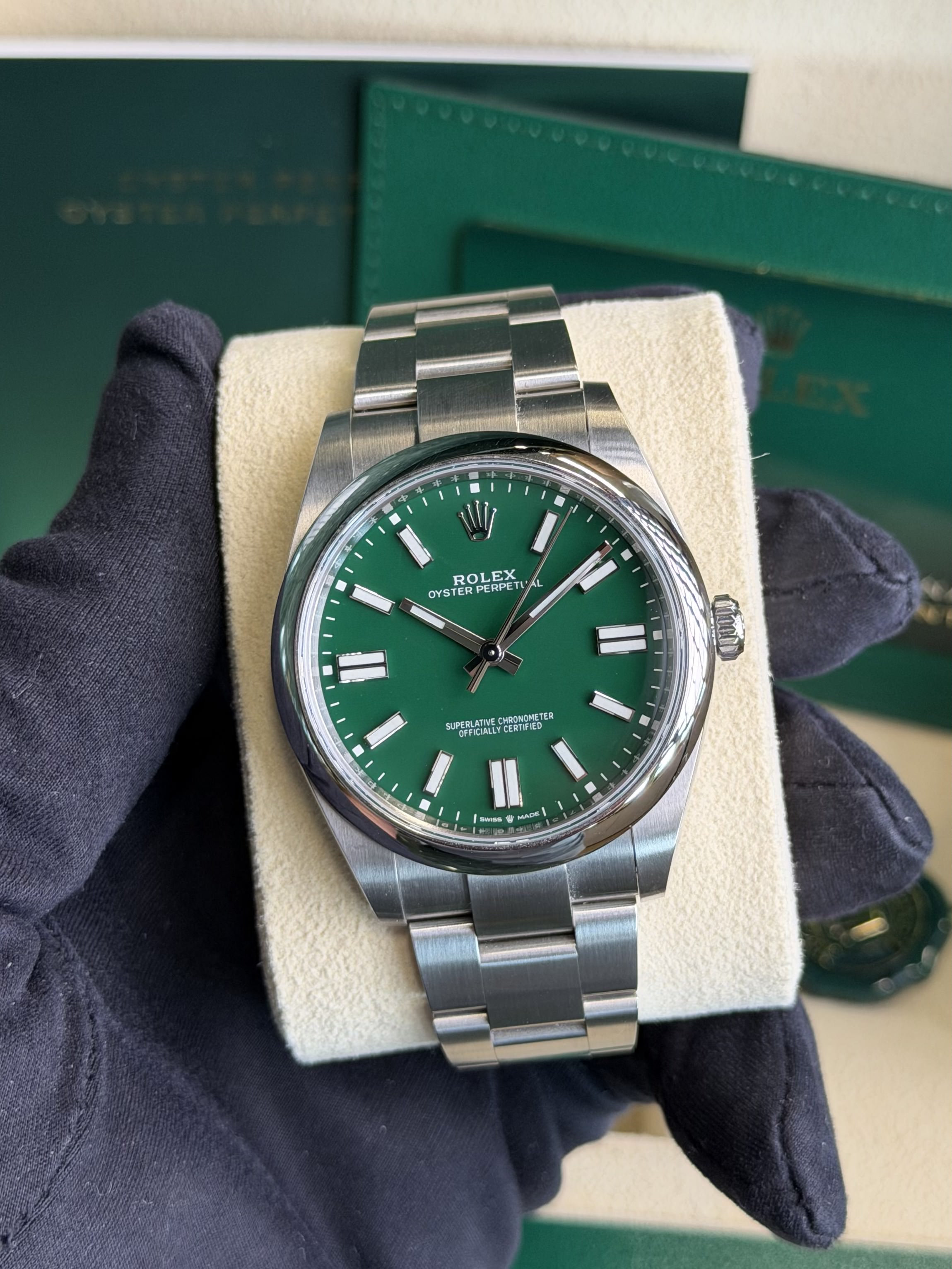 Rolex 124300-0005 Oyster Perpetual 41 Green 2024