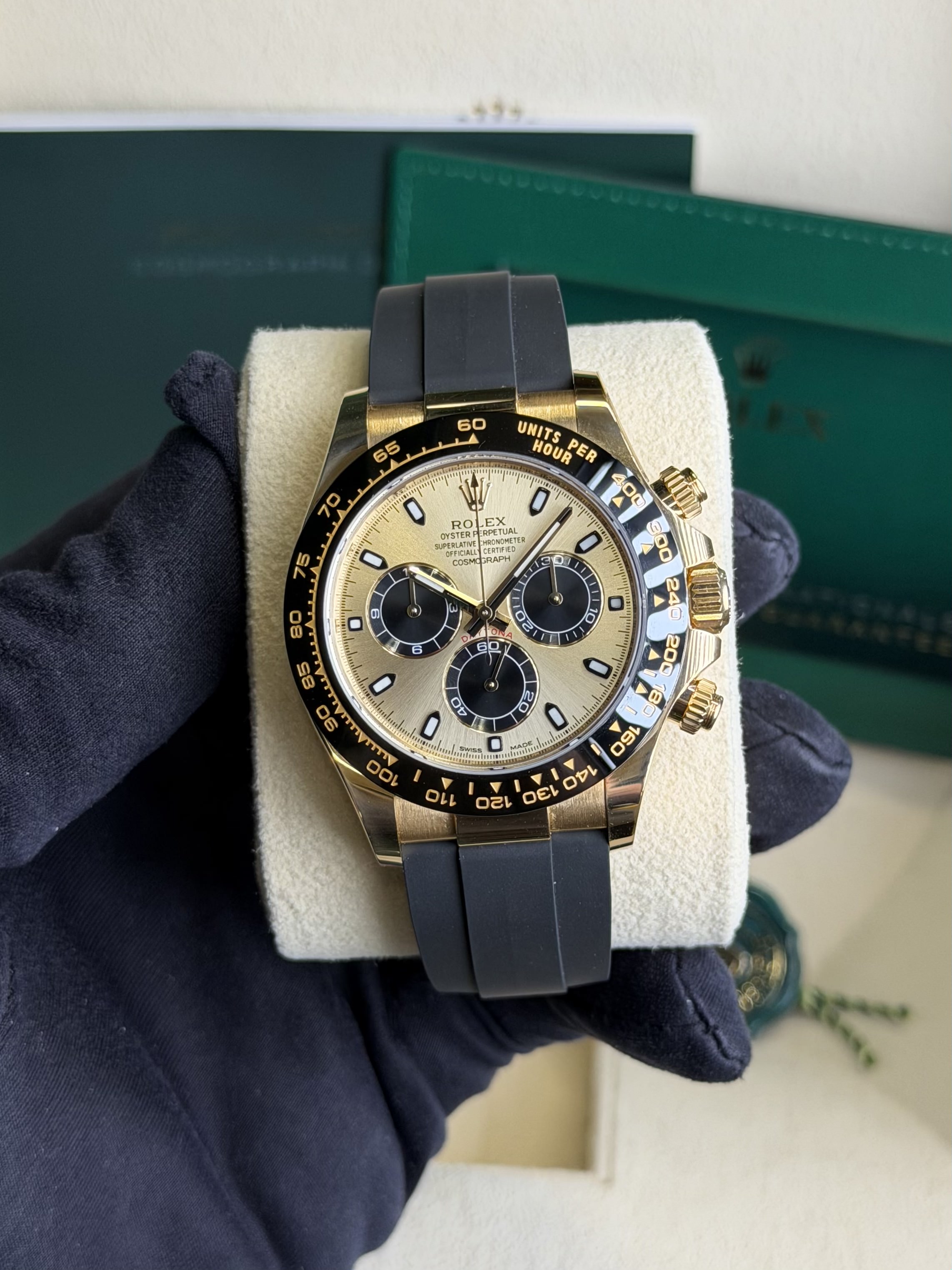 Rolex Daytona Oysterflex Yellow gold 116518LN Pikachu 2023 Full set