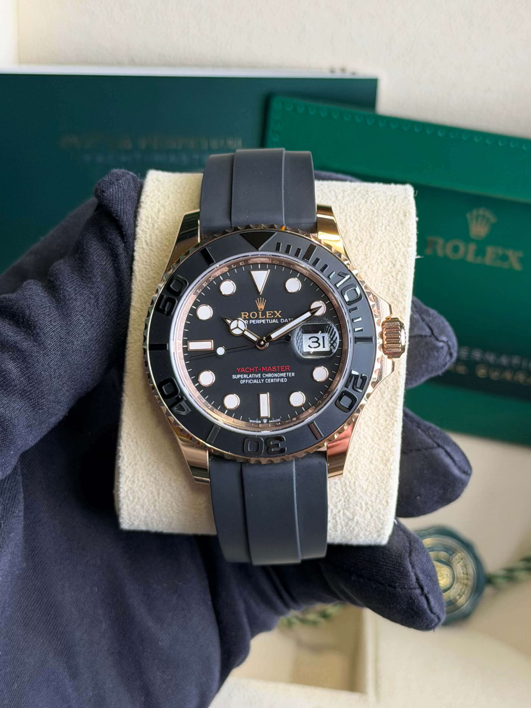Rolex 126655 Yacht-Master 40 Everose Oysterflex 2024 Full set