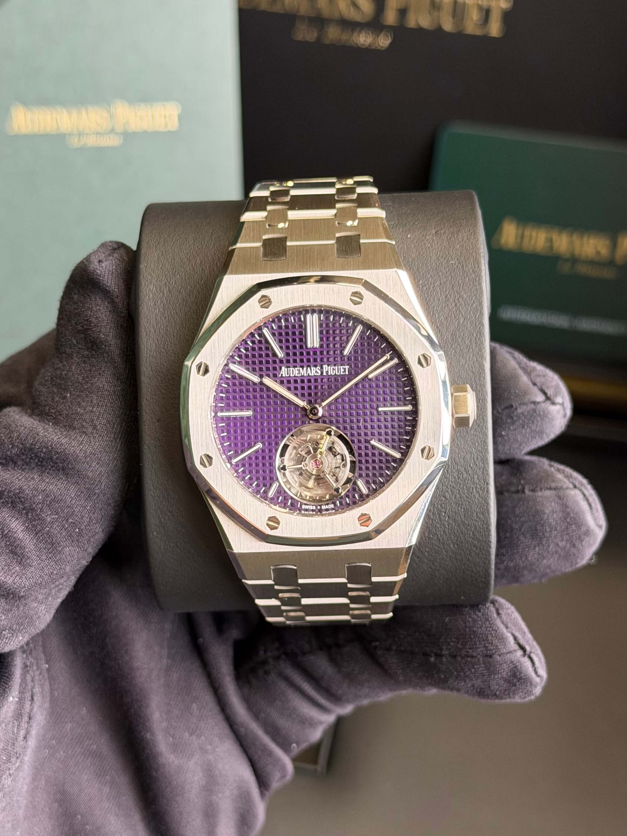 Audemars Piguet Royal Oak 50th anniversary Full set Ultra Thin Tourbillon 26660ST.OO.1356ST.02