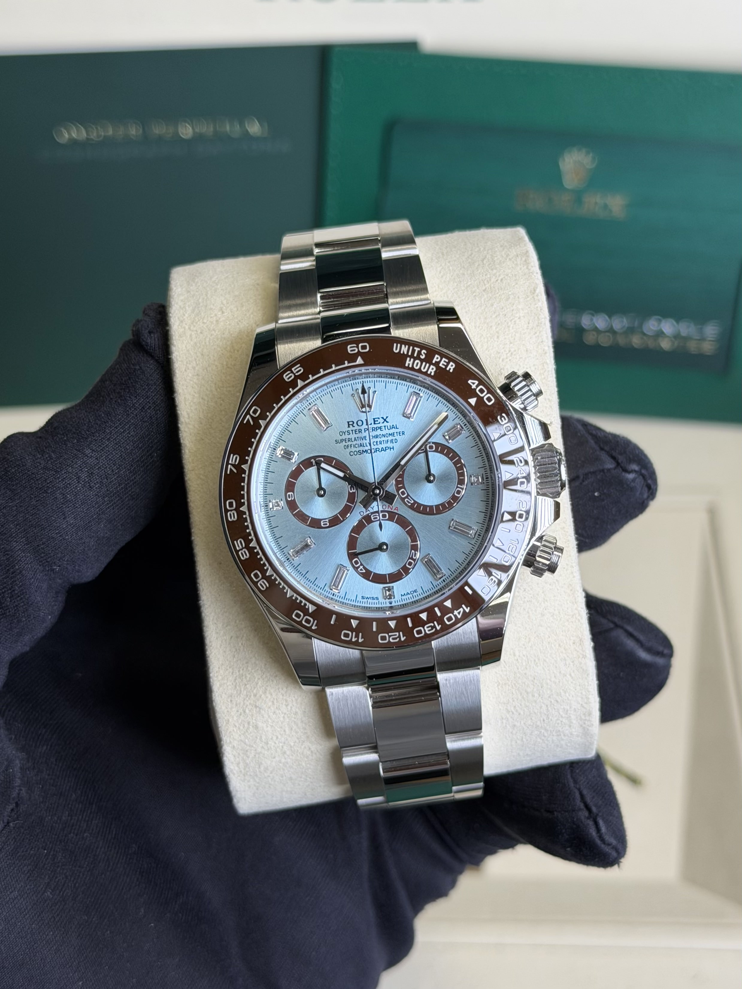 Rolex 126506 Daytona Platinum Ice blue Baguette 2026 Unworn