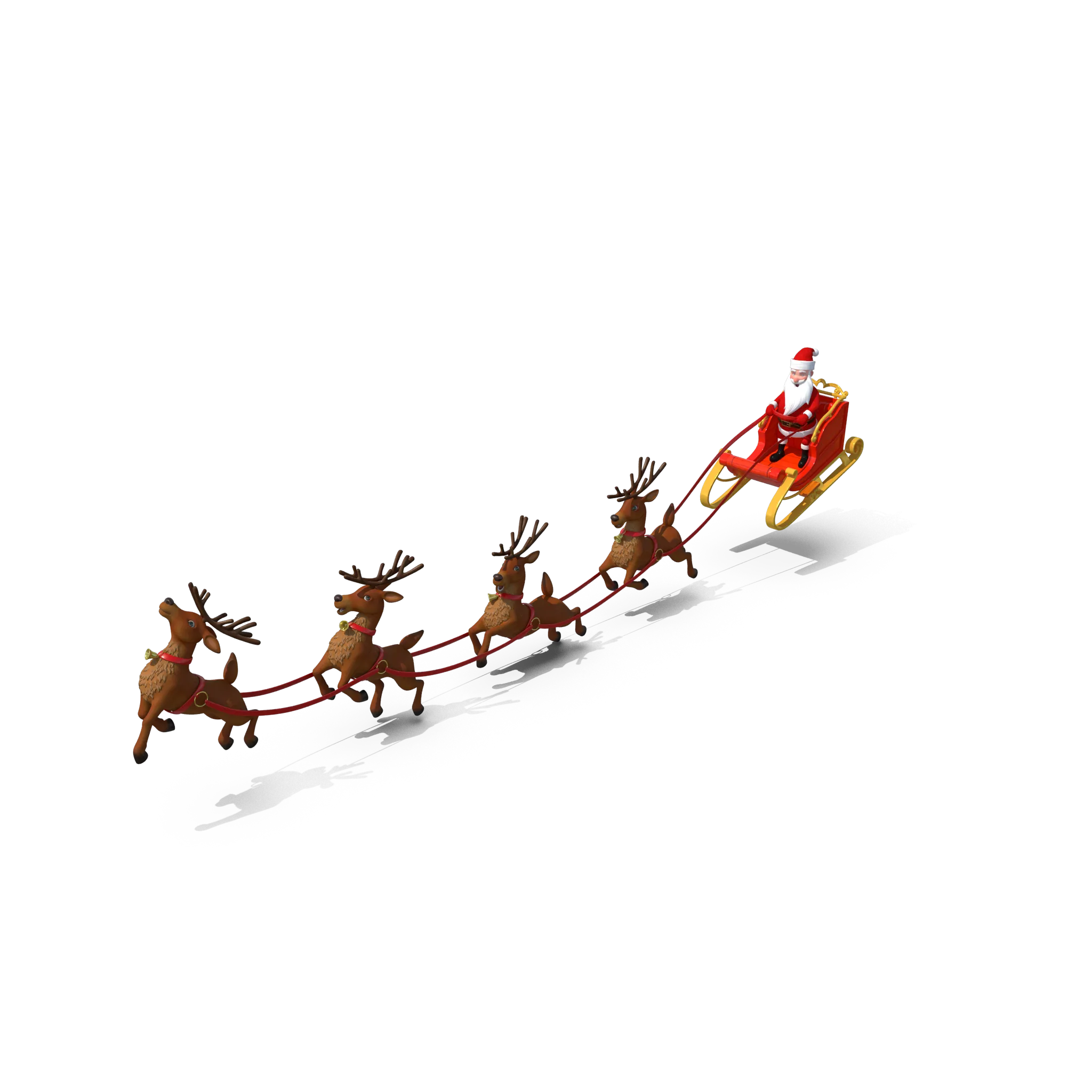 Santa Claus illustration near a residential chimney