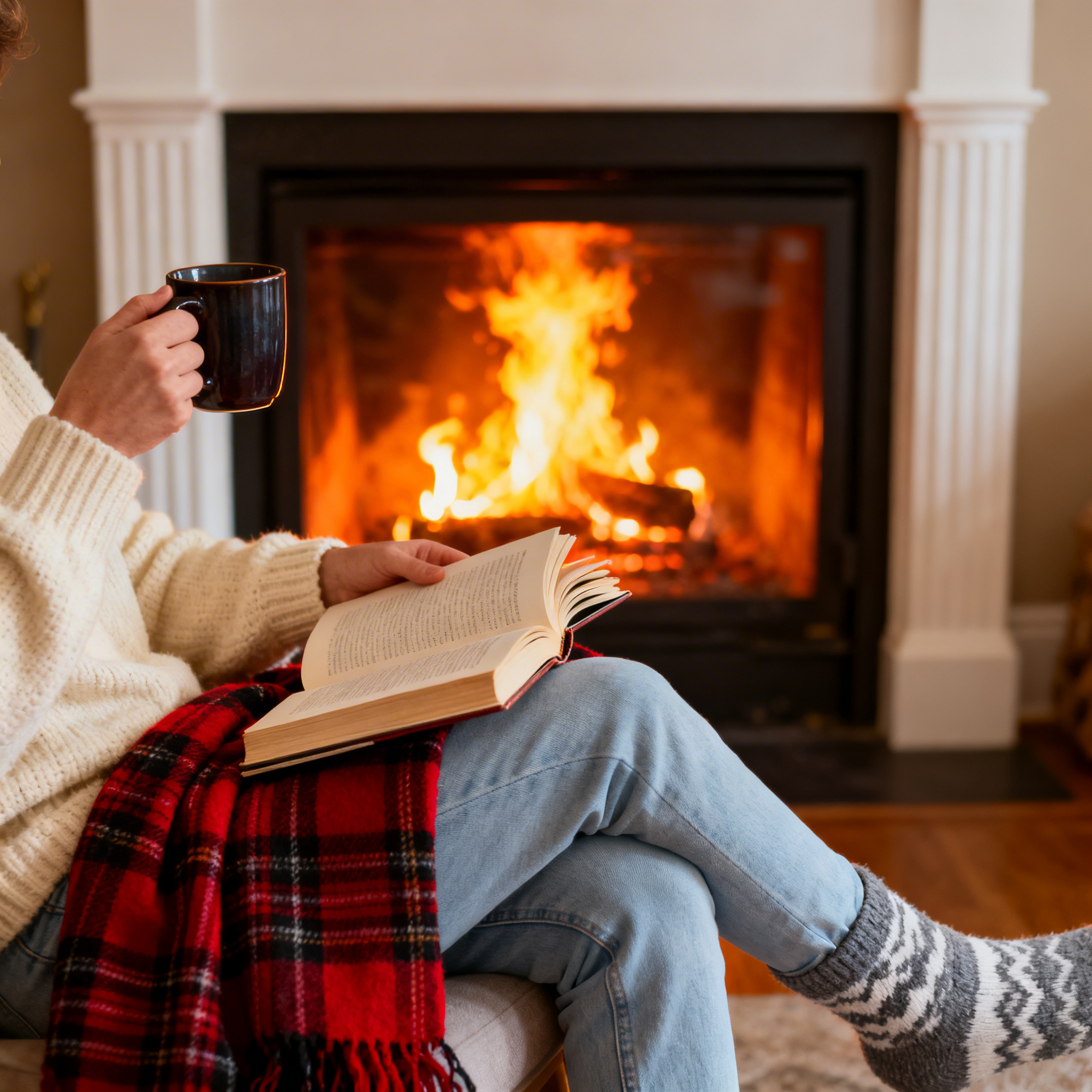 Modern fireplace installation inside residential living room