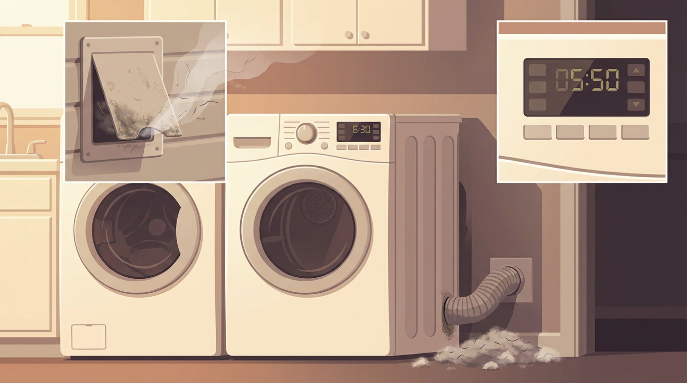 dryer and laundry loads representing regular dryer use