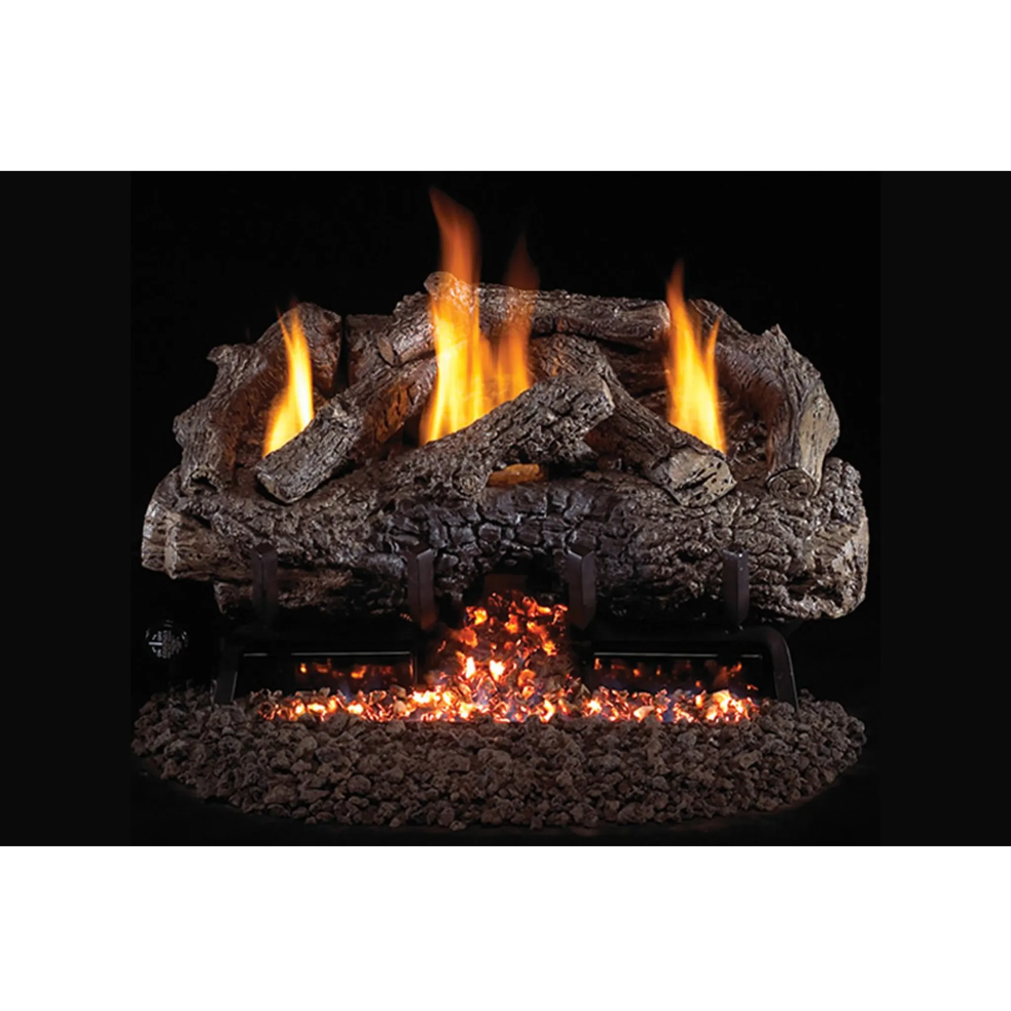 Real Fyre Charred Frontier Oak vent-free gas log set