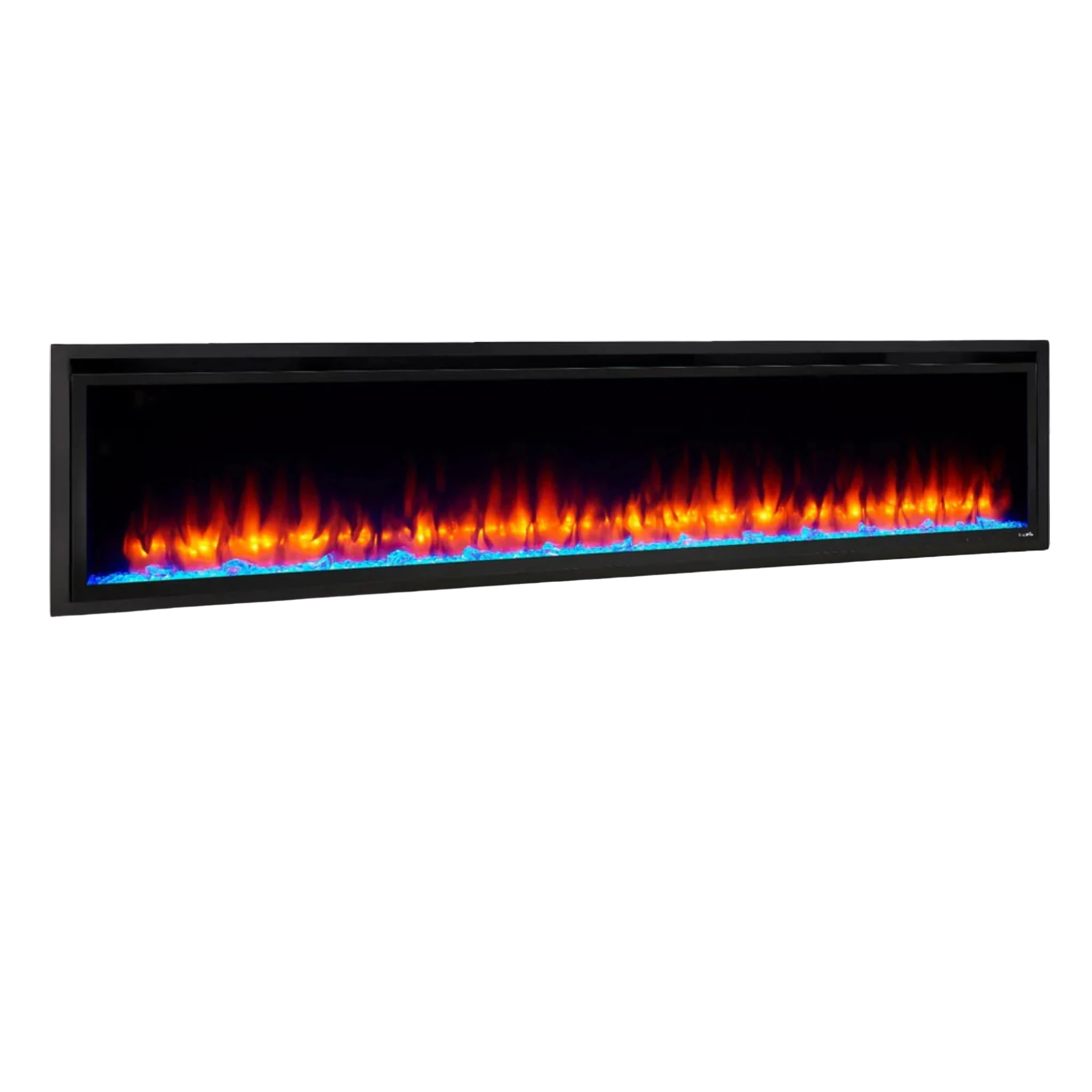 SimpliFire Allusion Slim linear electric fireplace, front view