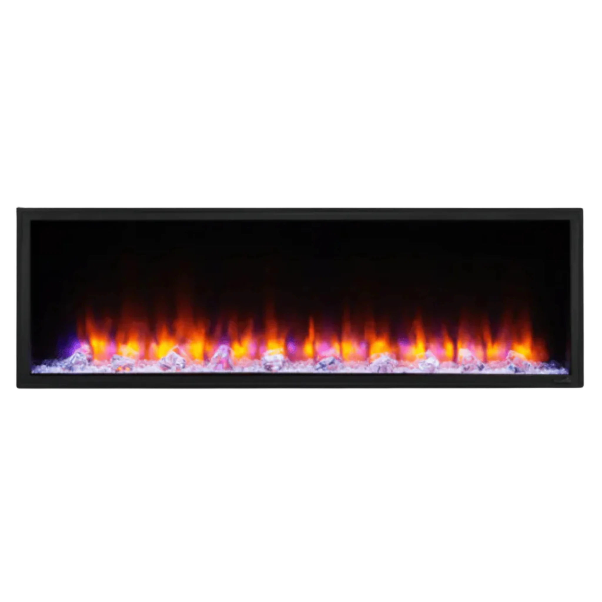SimpliFire Scion Linear electric fireplace, front view