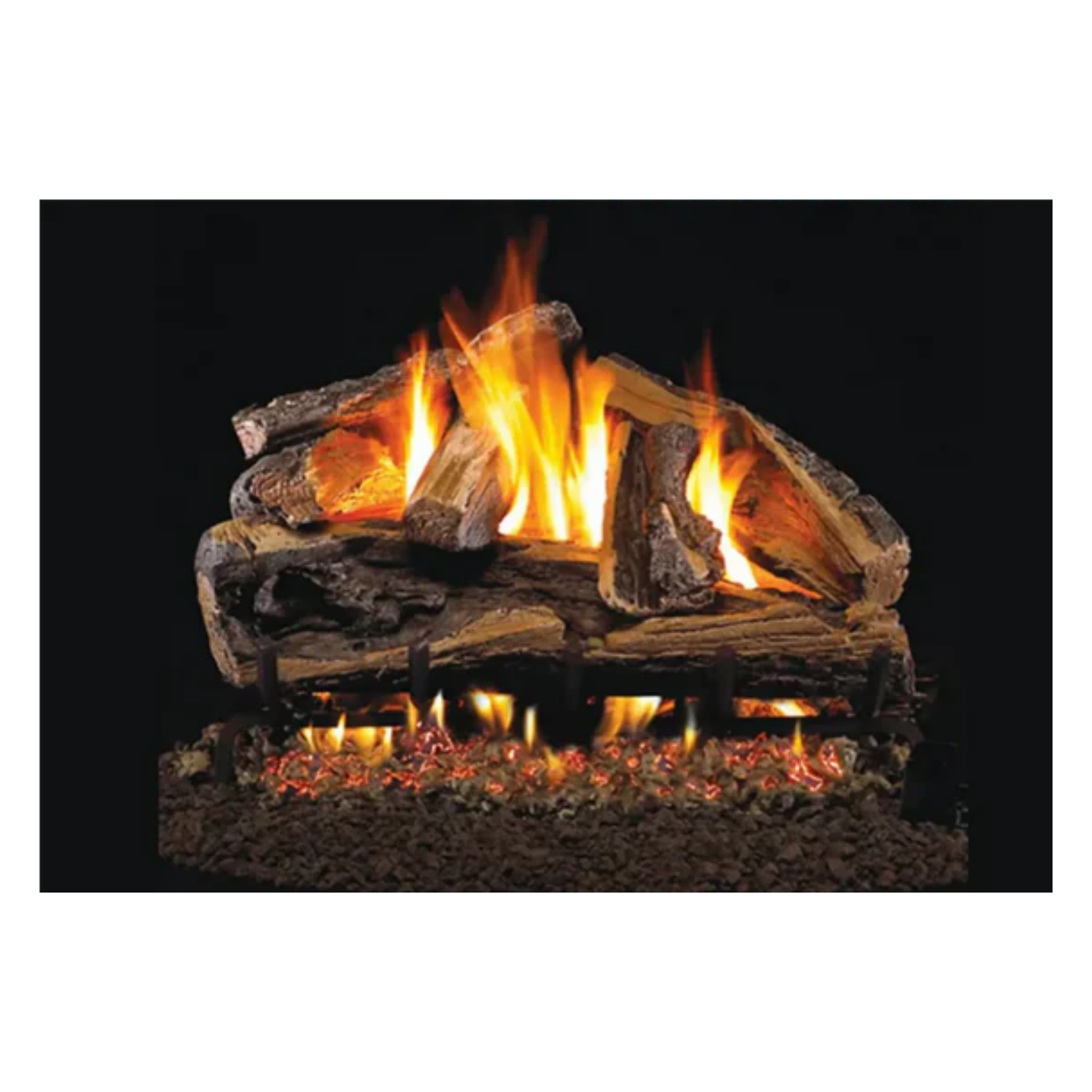 Real Fyre Rugged Split Oak vented gas log set