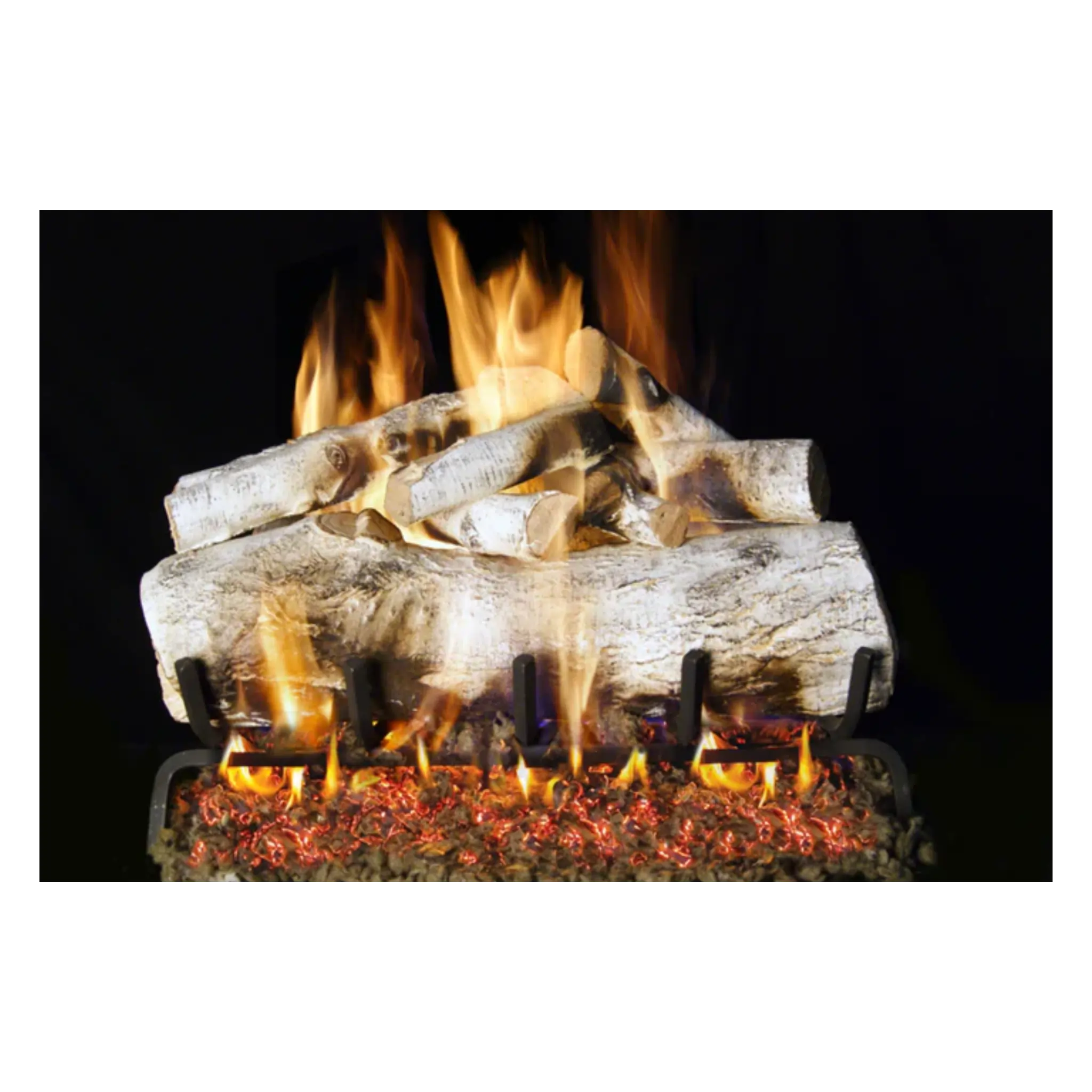 Real Fyre Mountain Birch vented gas log set