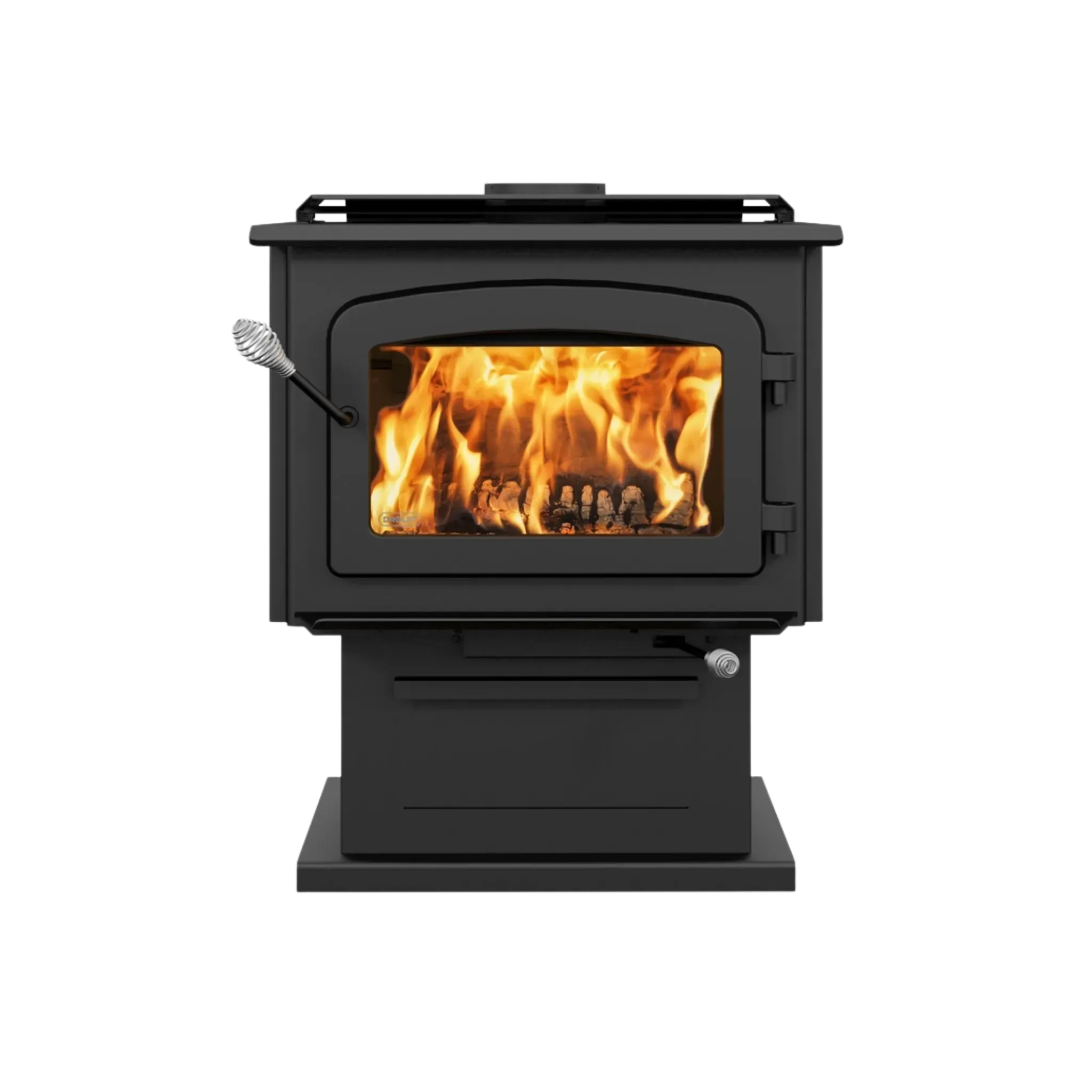 Drolet Escape 1800 wood stove, front view