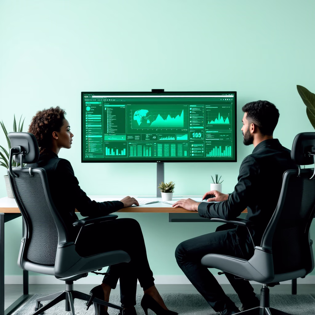 image of a team collaborating [team]