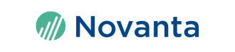 Novanta company logo with a stylized green circular icon and blue text.