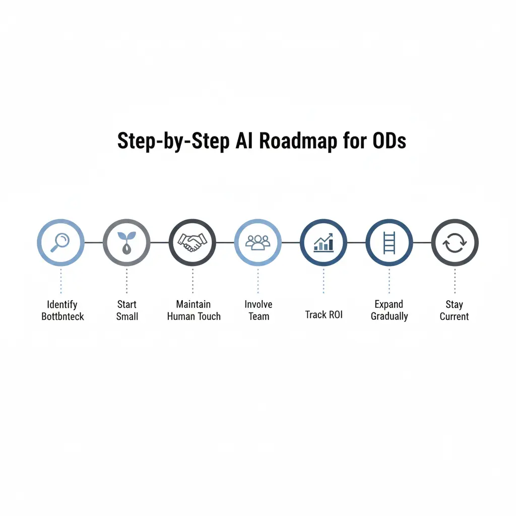 Step-by-step roadmap for optometrists to implement AI