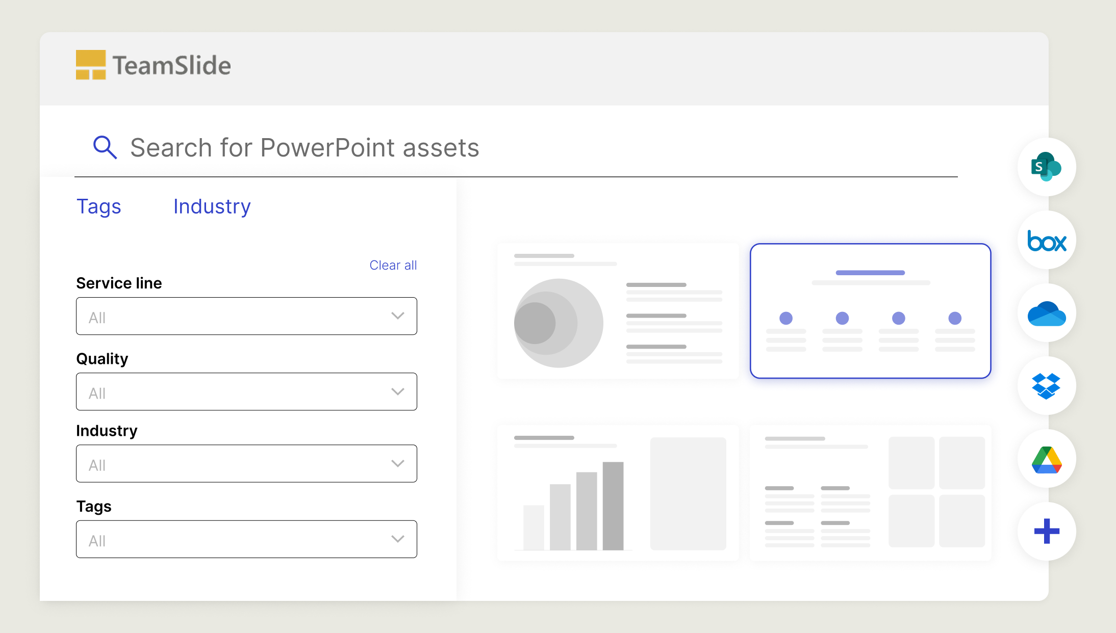 Filter and browse with TeamSlide