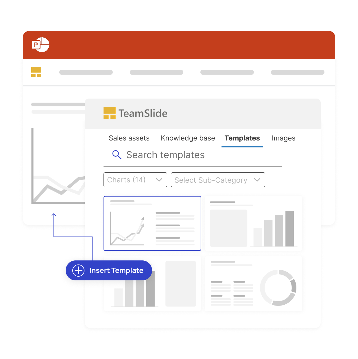Insert PowerPoint template with TeamSlide