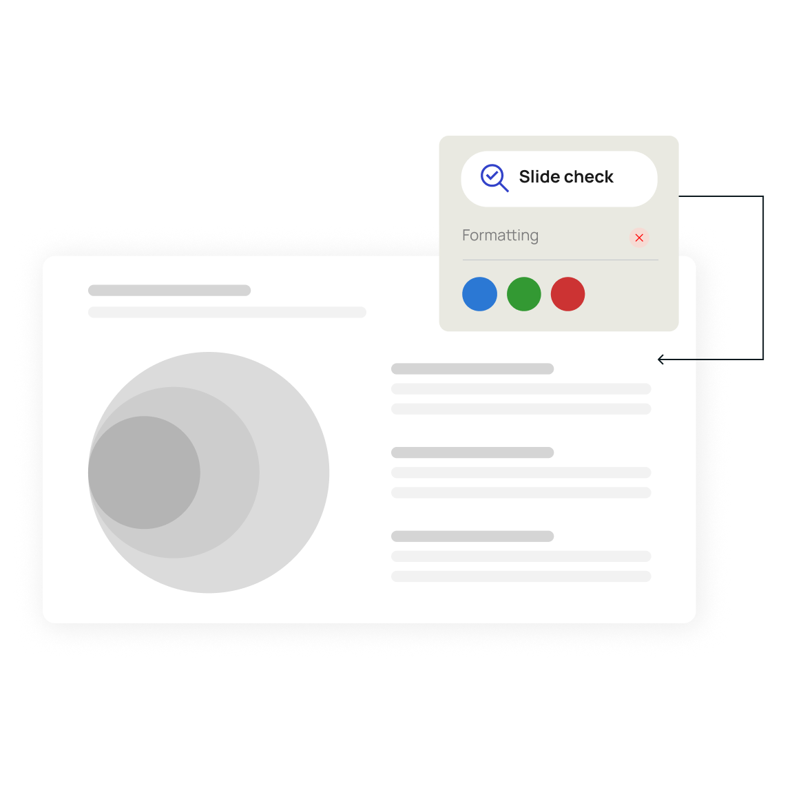 TeamSlide slide check feature
