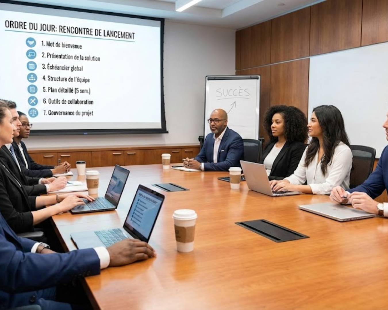 image of a brainstorming session for a consulting firm