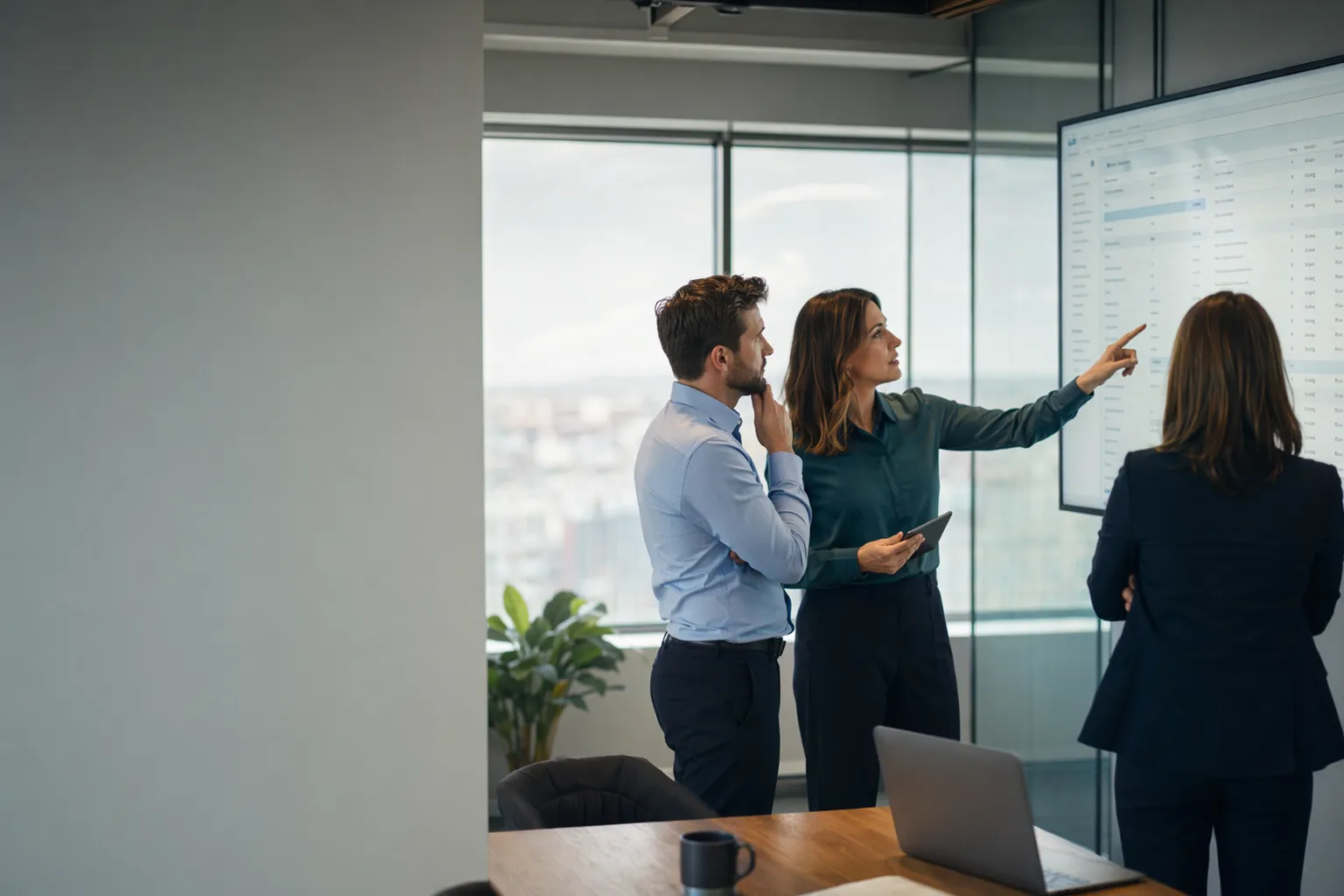 image of a brainstorming session for a consulting firm