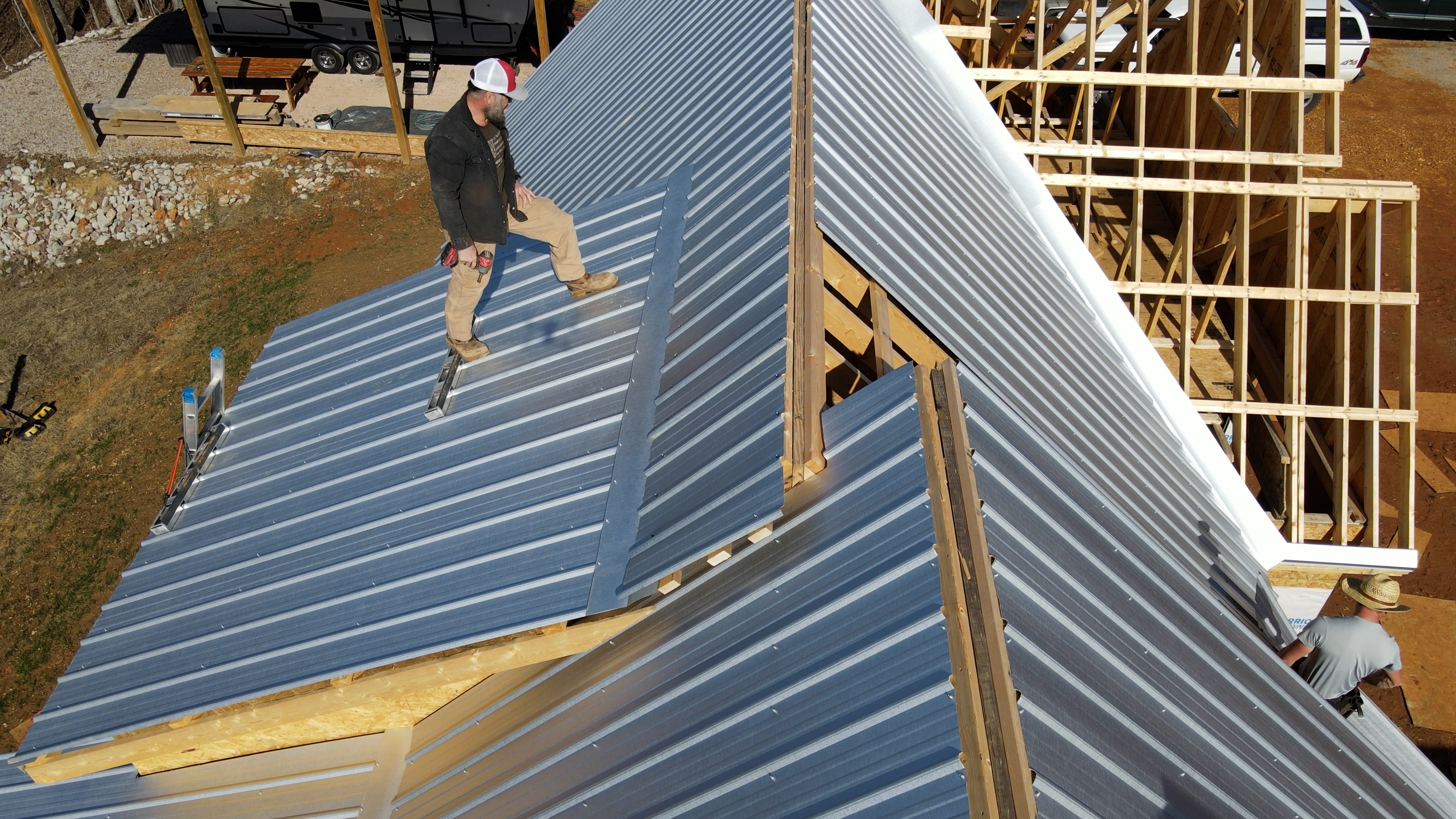 image of roof being repaired