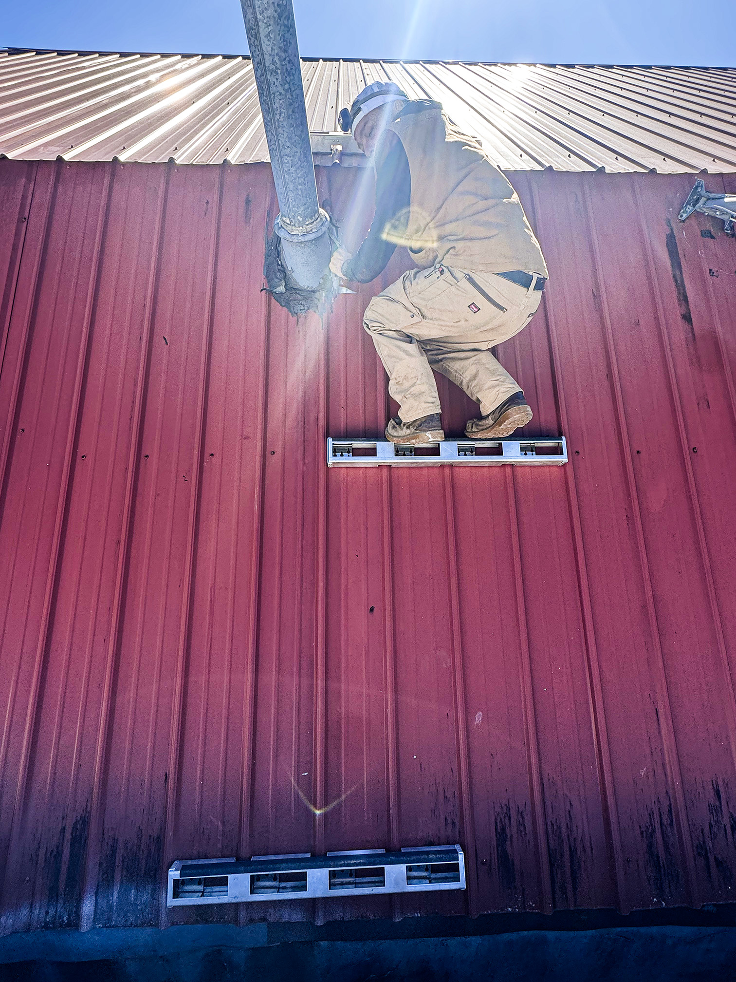 image of roof being repaired