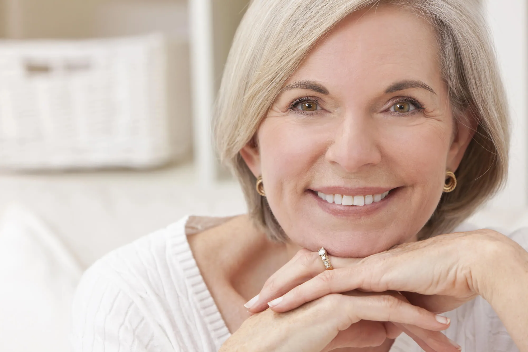 senior wearing modern dentures malvern pa
