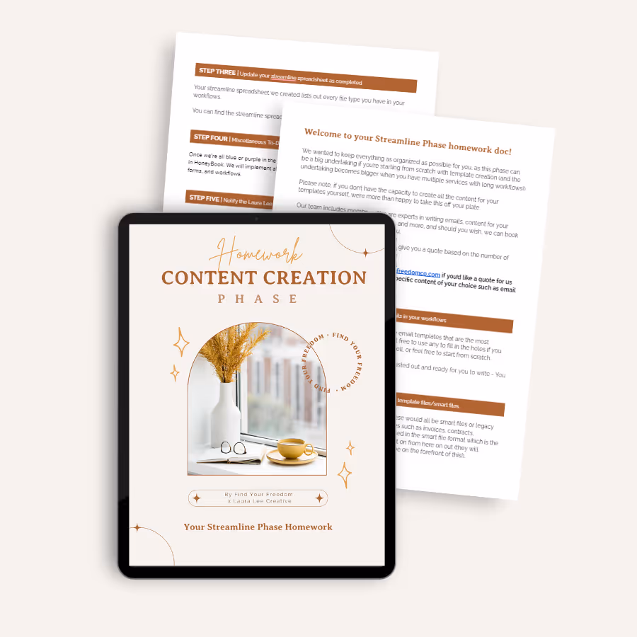 Phase 2 - Streamline Phase - Implementation Prep