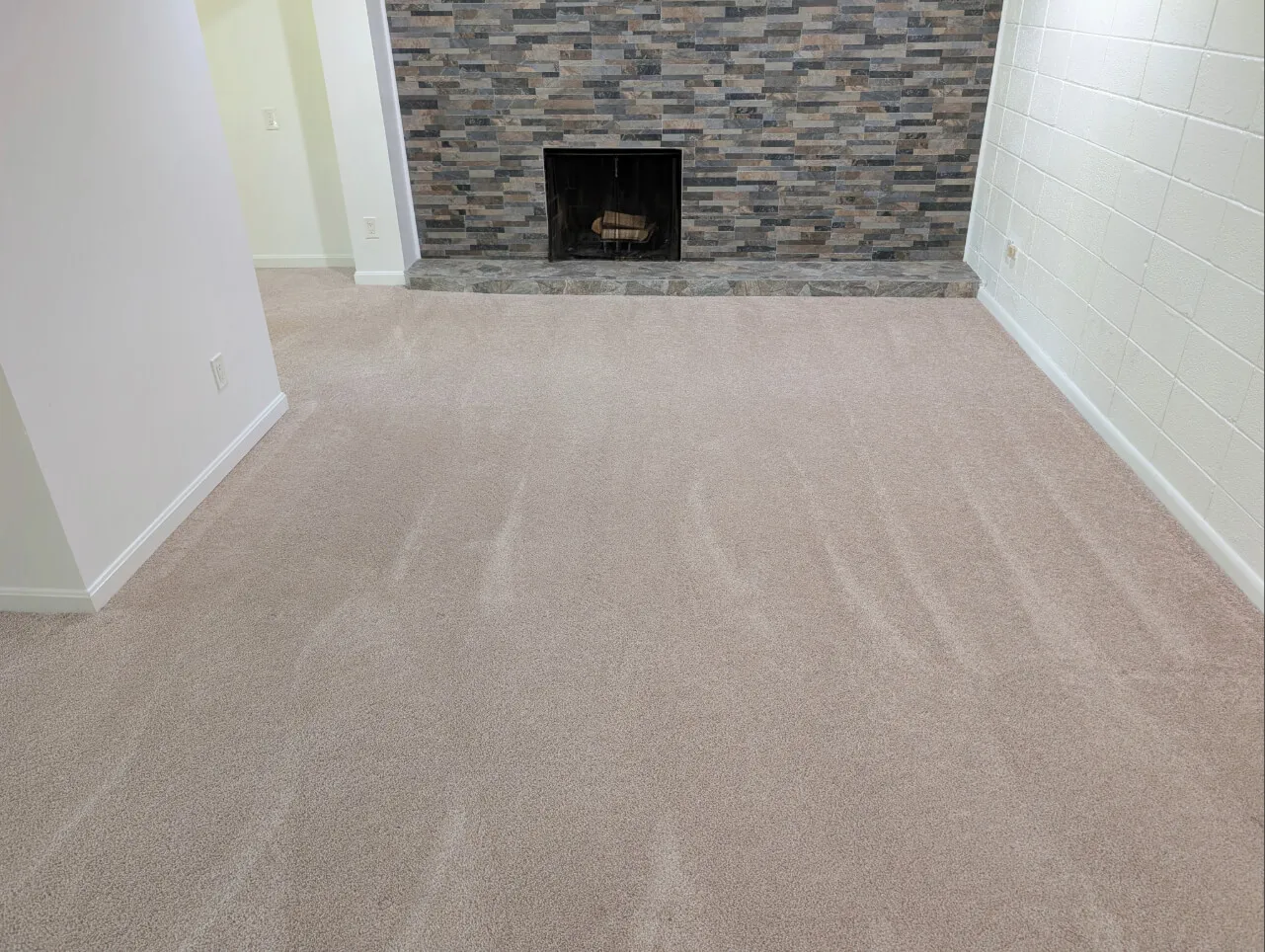 Rug cleaning in progress - Total Cleaning Service