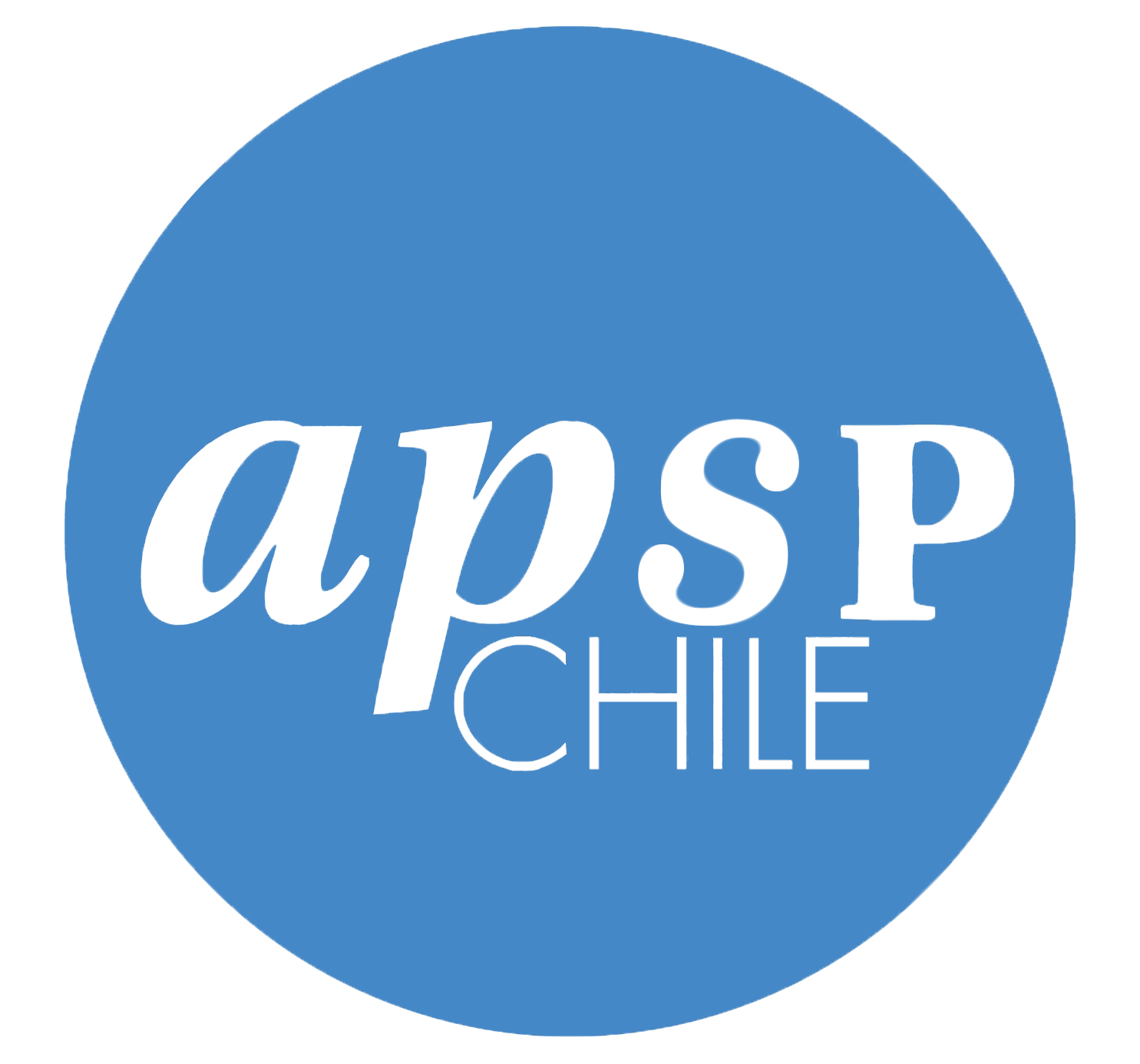 Blue circular logo with white text reading 'apSP CHILE'.