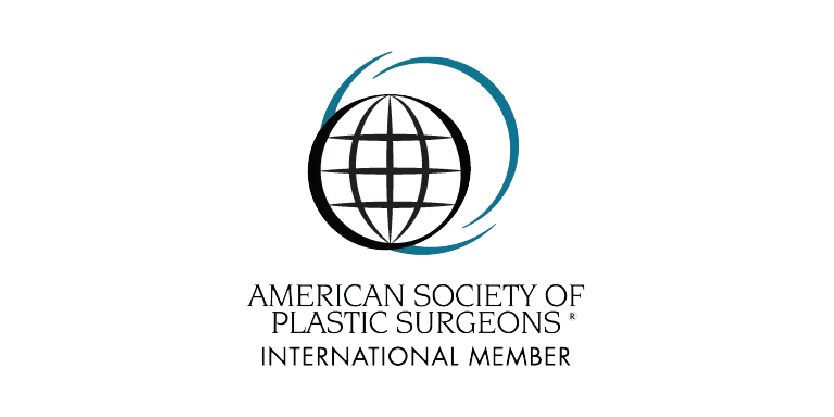 American Society of Plastic Surgeons International Member logo.