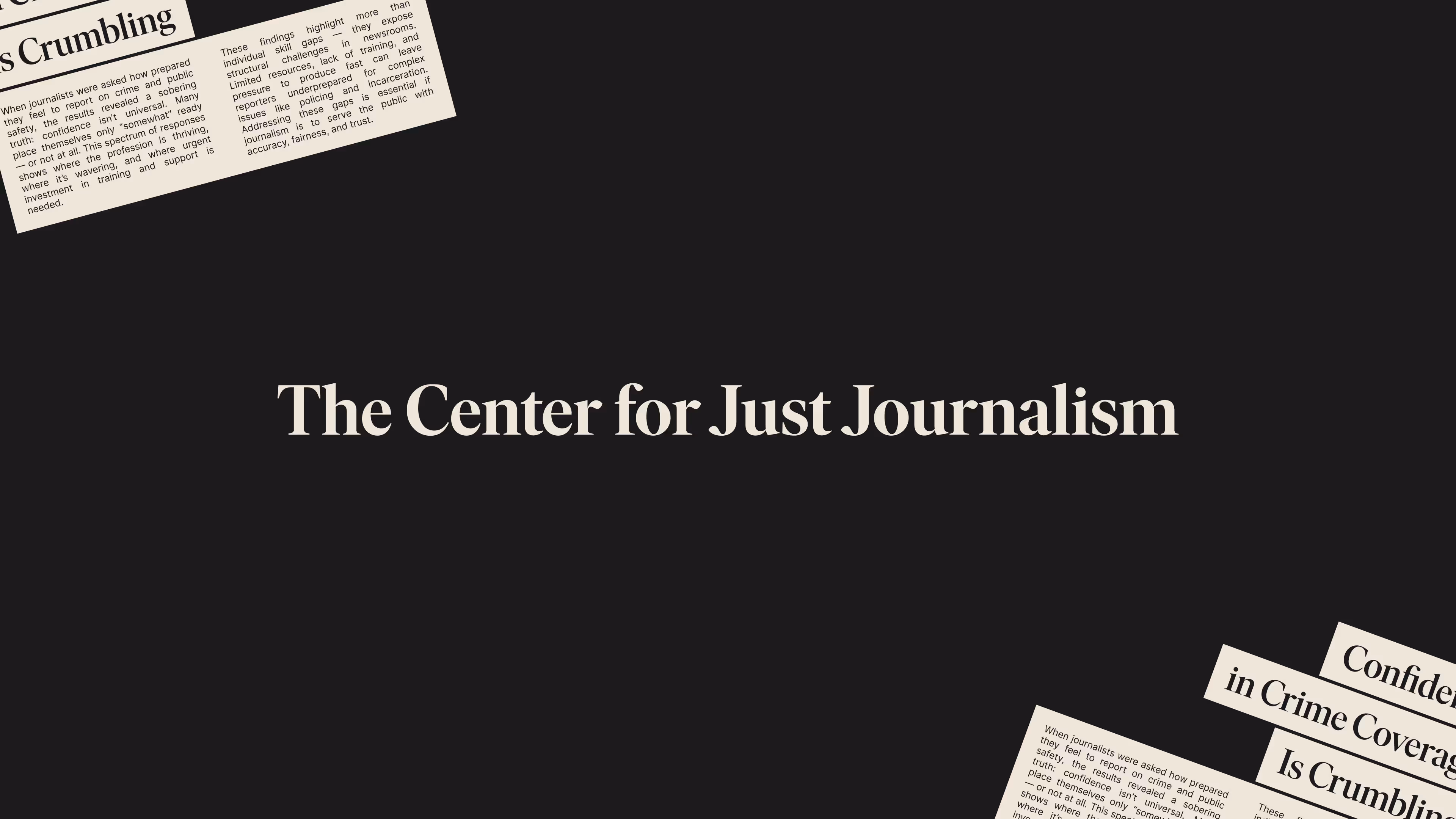The Center for Just Journalism