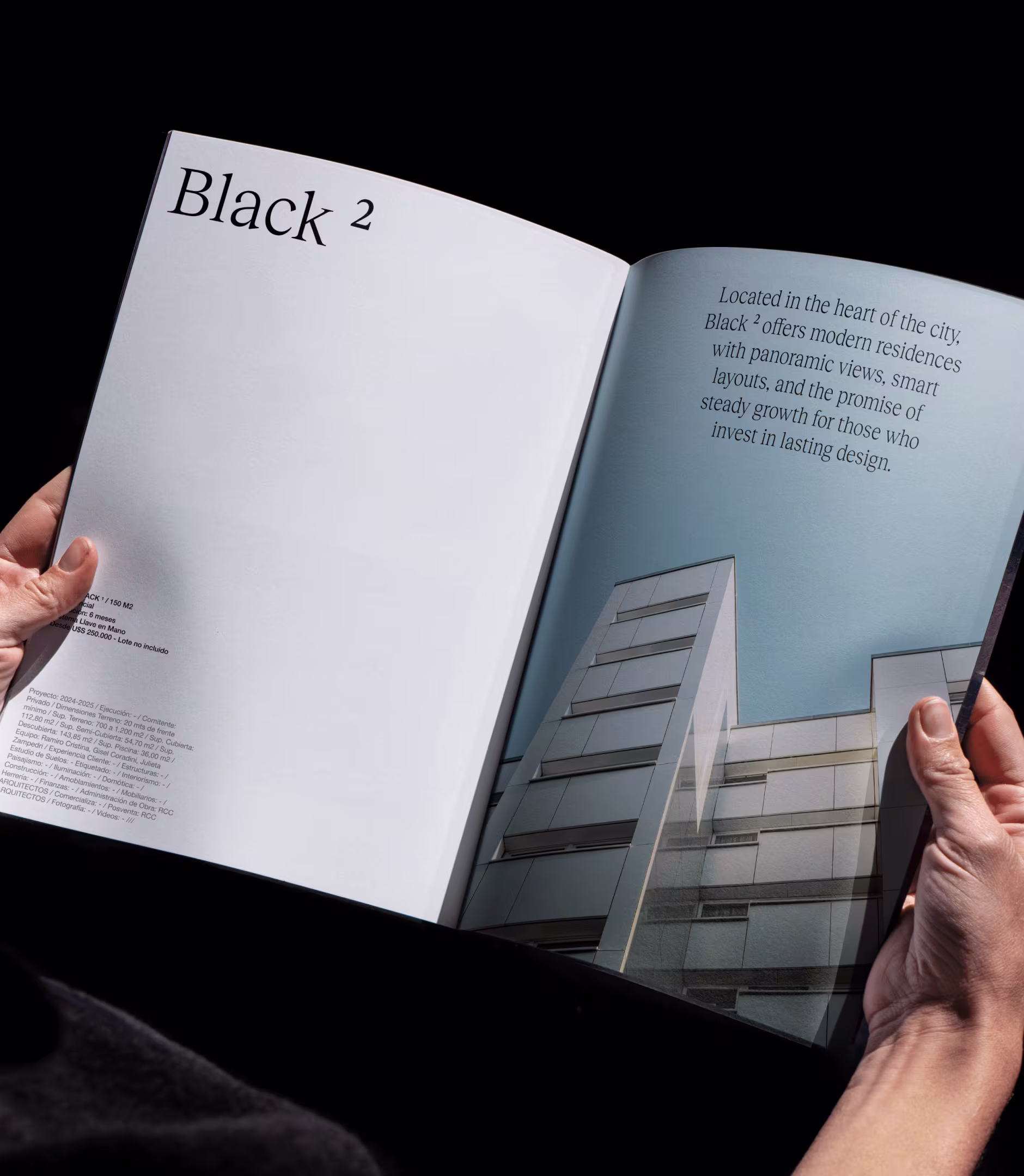 Magazine add mockup for Black