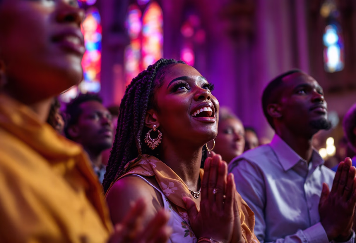 image of church congregation