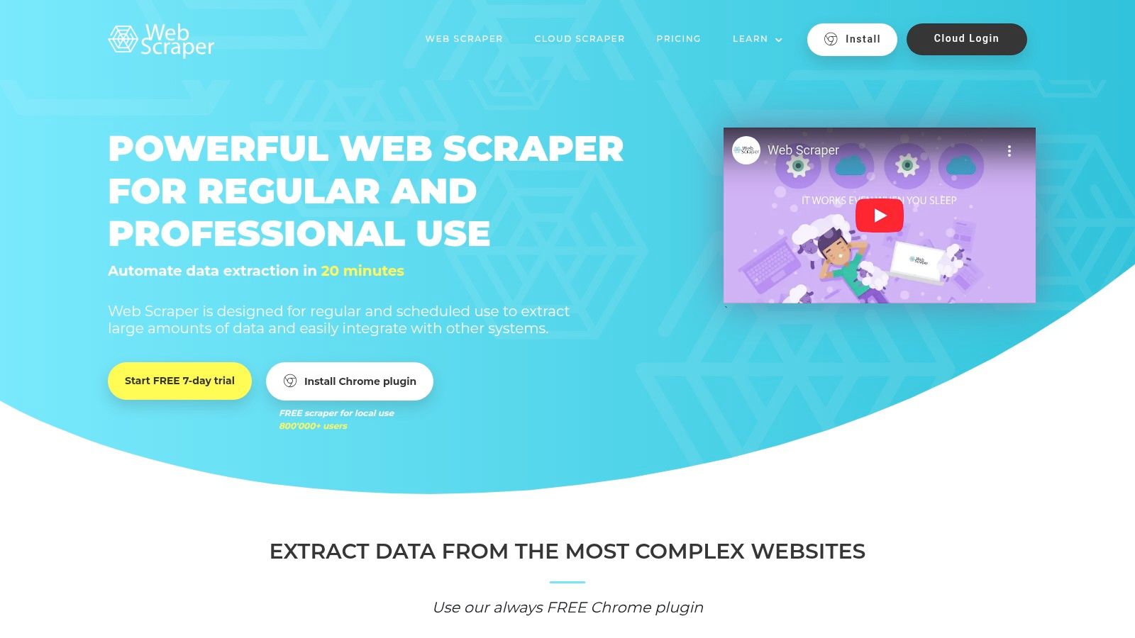 Web Scraper (webscraper.io)