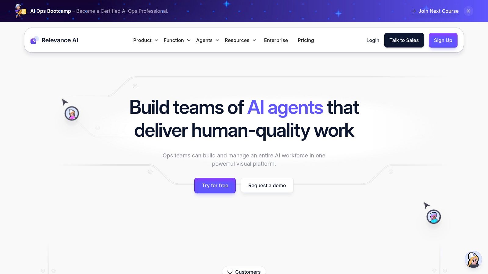 Relevance AI — Agent Workforces