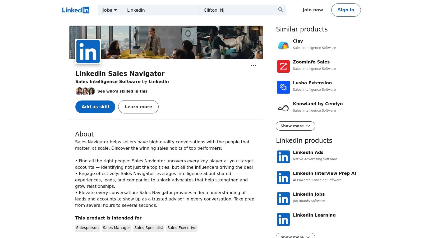 LinkedIn Sales Navigator