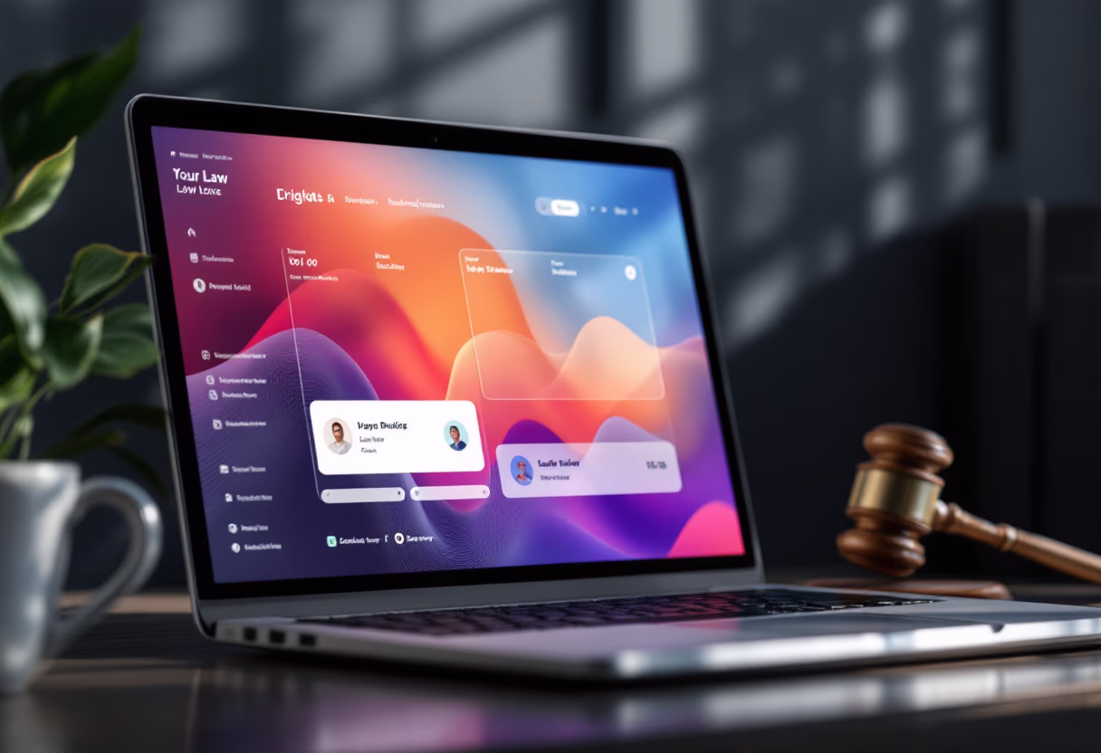 [interface] screenshot of core features (for a ai legal tech company)
