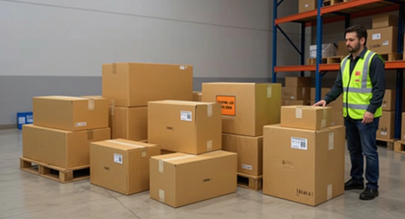 Shipping operation using various corrugated boxes for secure product delivery#1.9