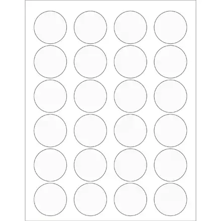 ignoreGeneration#Clear Circle Laser Labels