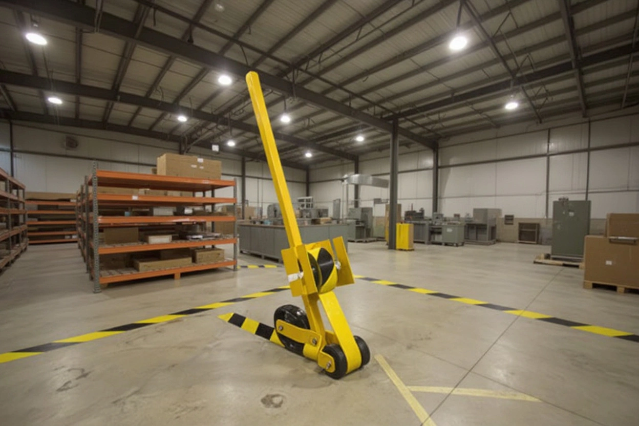 Industrial facility with heavy-duty tape applications for manufacturing and warehouse operations#1.5