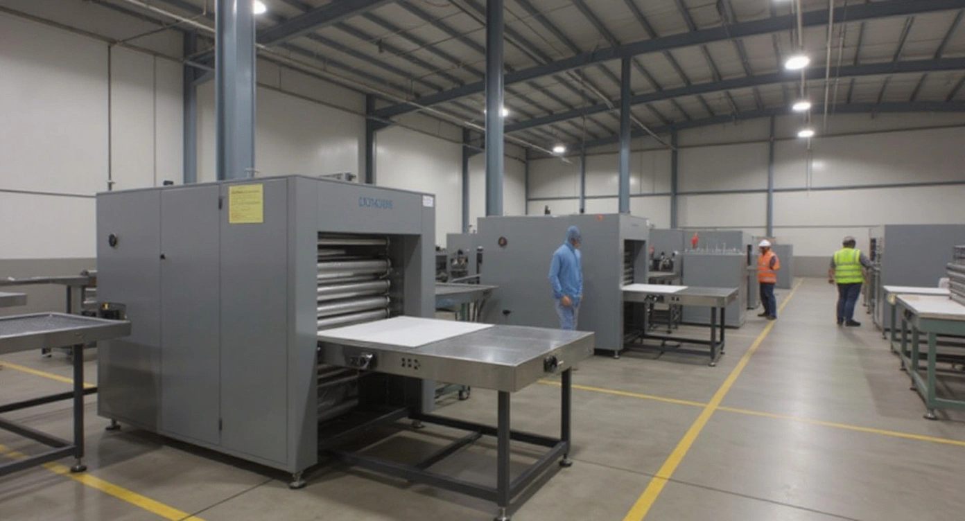 Manufacturing facilities using industrial shrink wrapping solutions#1.9