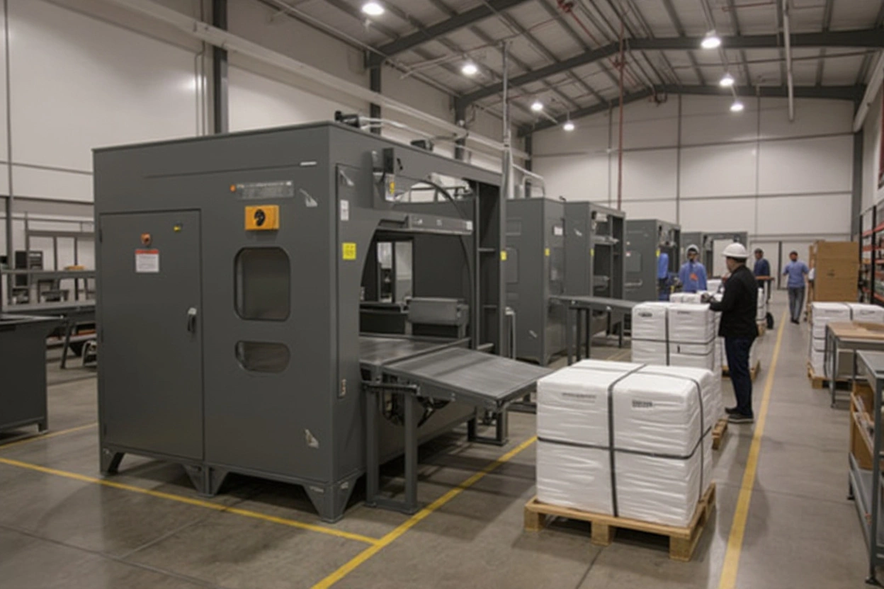 Manufacturing strapping operations with industrial equipment and packaging solutions#1.5