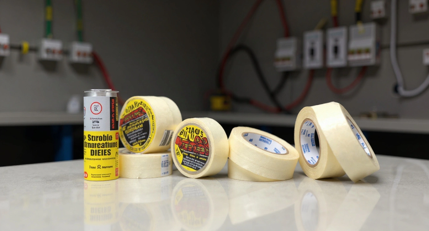 Electrical installation work with electrical tapes and high temperature resistant adhesives#1.9