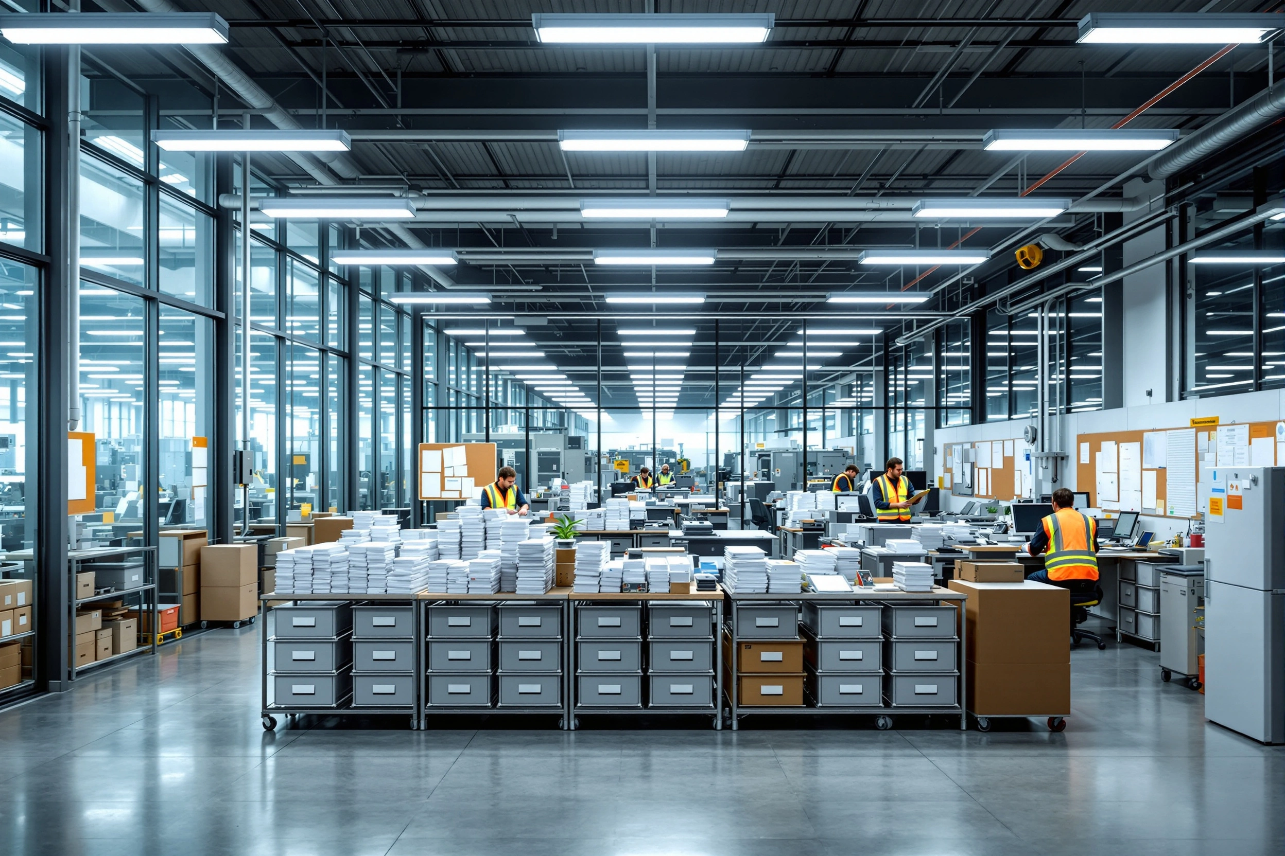 Manufacturing facility mail organization and inter-department communication#1.6