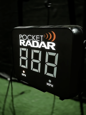 Pocket radar machine used for speed tracking.